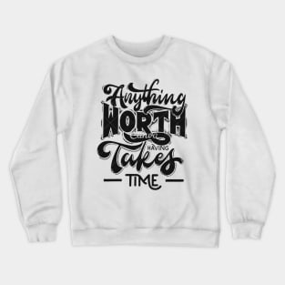 text art design Crewneck Sweatshirt